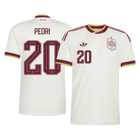 PEDRI #20 Spain Fora Copa do Mundo Camisa 2026 Branco