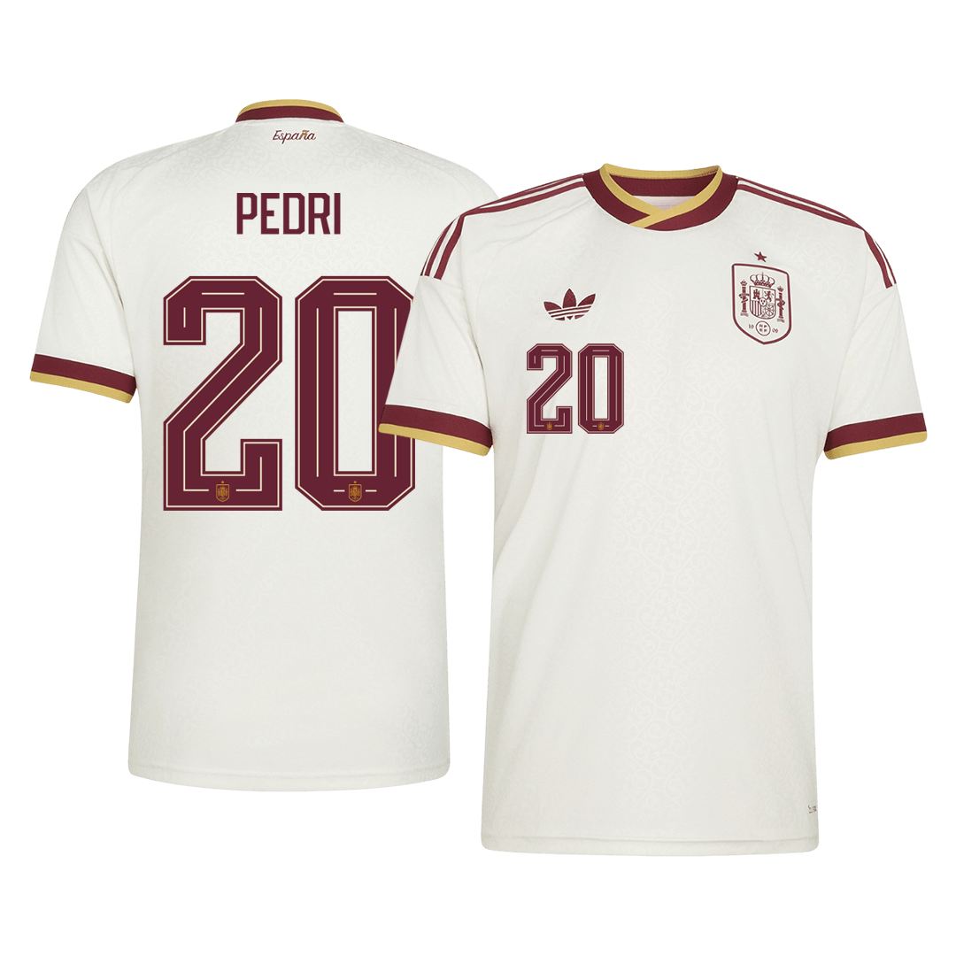 PEDRI #20 Spain Fora Copa do Mundo Camisa 2026 Branco