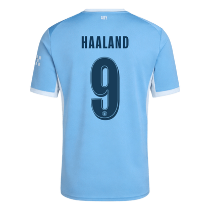 HAALAND #9 Manchester City Casa Camisa 2026/27 Azul UCL