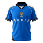 Retrô Manchester City Casa Camisa 1999/01 Azul