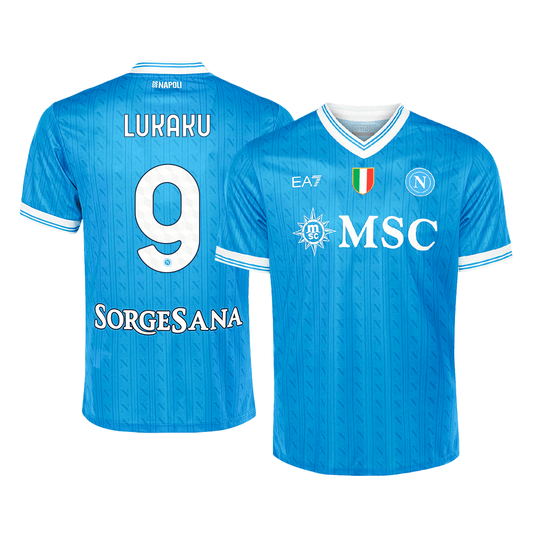 LUKAKU #9 Napoli Casa Camisa 2025/26- Azul