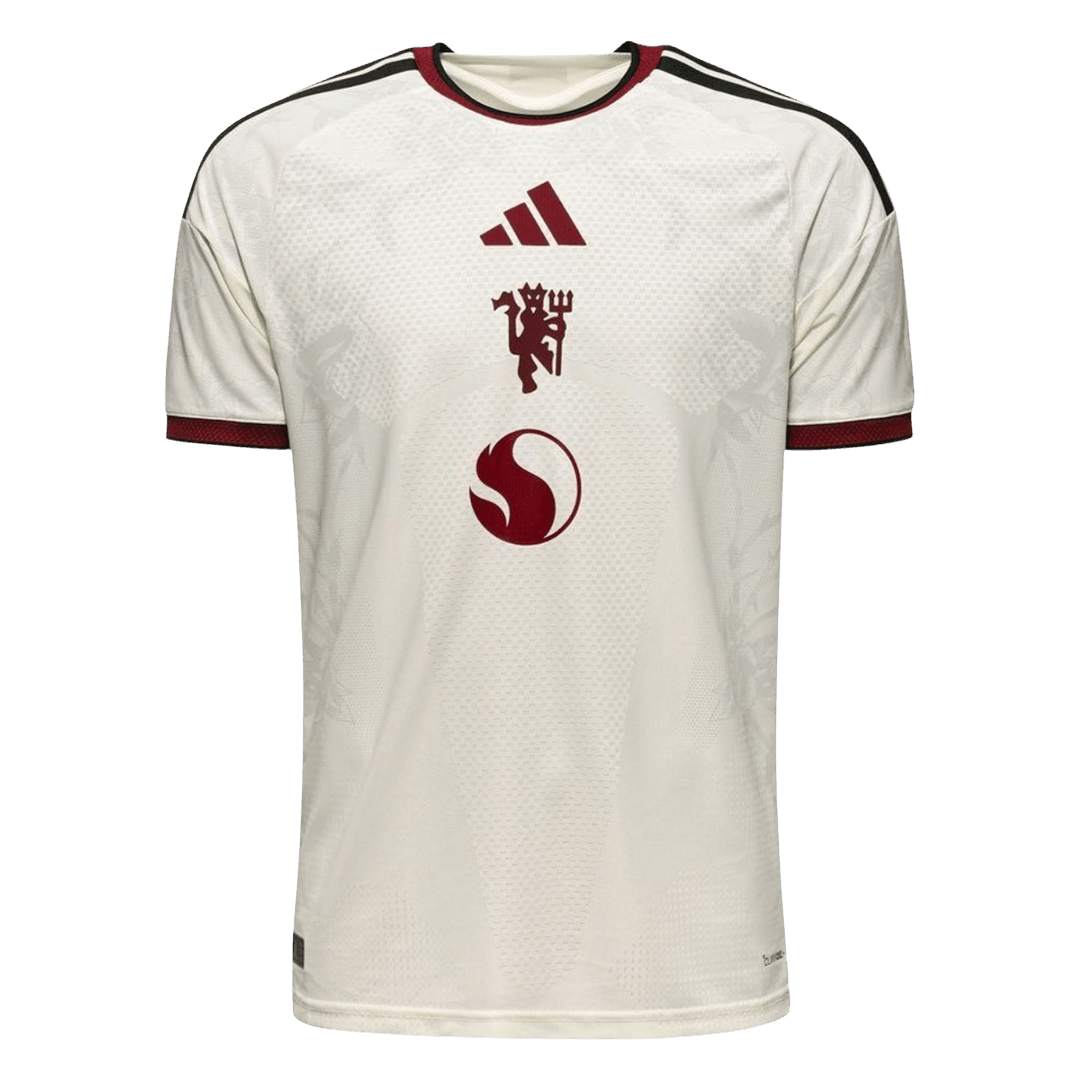 Versão do Jogador Manchester United Terceira Futebol Camisas 2026/27 Branco