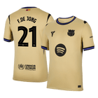 F.DE JONG #21 Barcelona Fora Camisa 2025/26- Amarelo - UCL