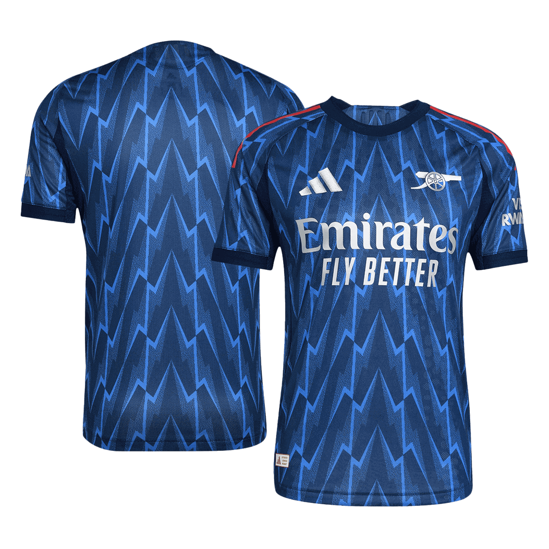 Autêntico Arsenal Fora Futebol Camisas 2025/26 Azul