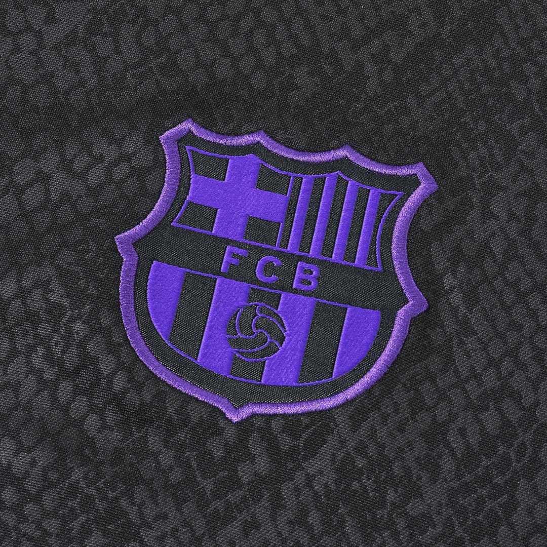 Barcelona Zíper Moletom Conjunto (Top+Calças) 2025/26 Preto