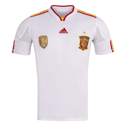 Retrô Espanha Fora Camisa 2010/12 Branco