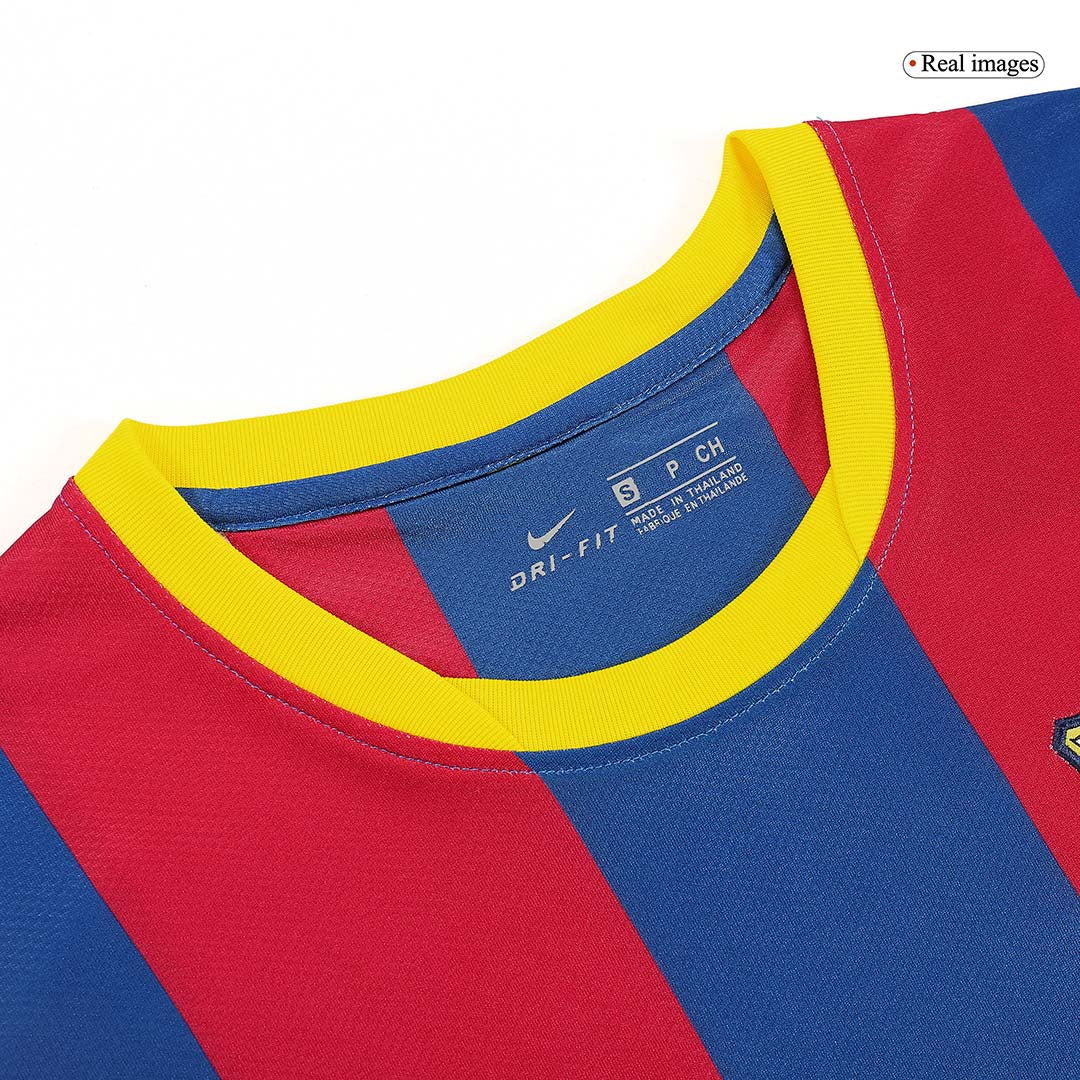 Camisola de futebol retro XAVI #6 Barcelona Home 2010/11