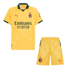 AC Milan Fora Terceira Camisa Conjunto (Camisola + Calções) 2025/26- Amarelo
