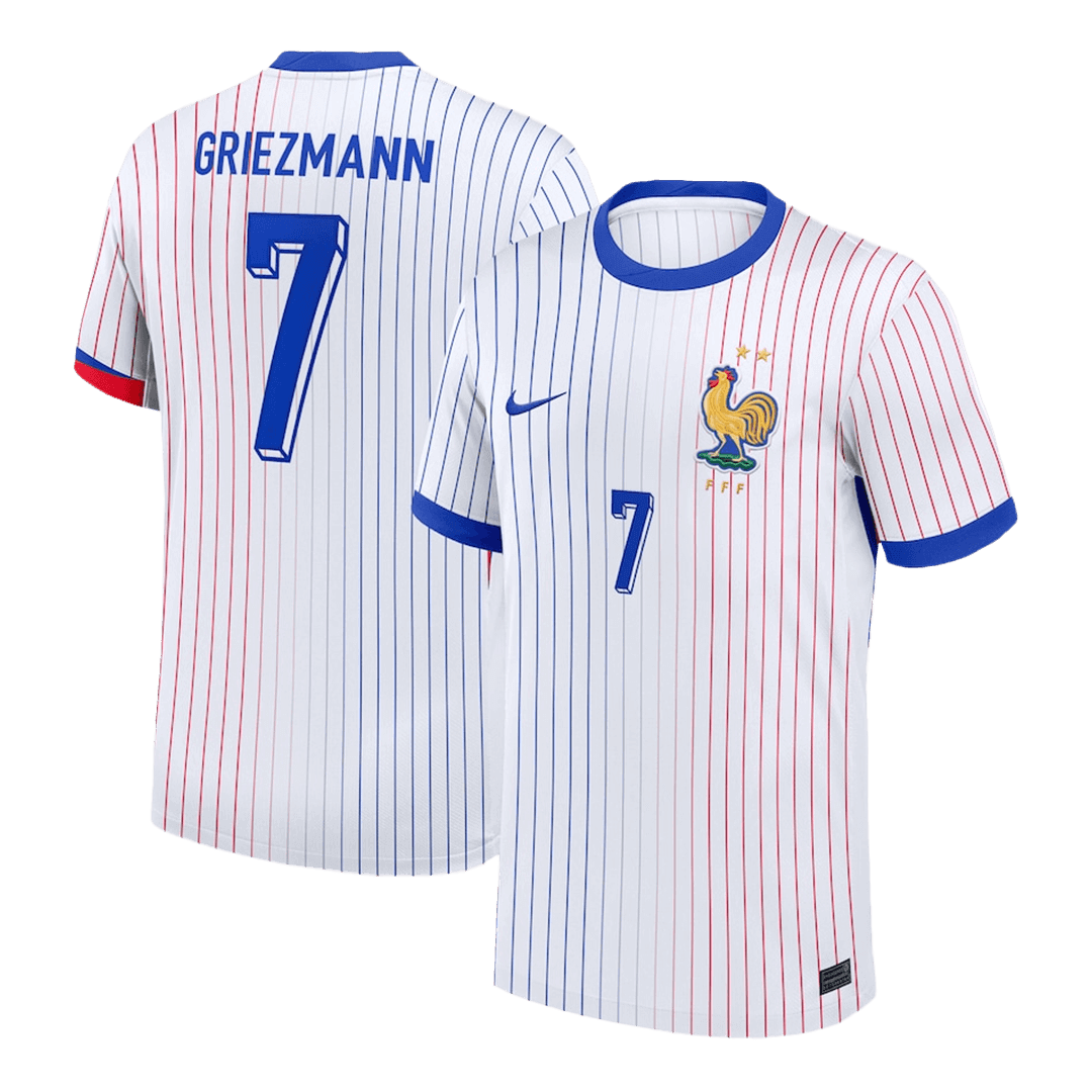 GRIEZMANN #7 France Away Football Shirt Custom 2024