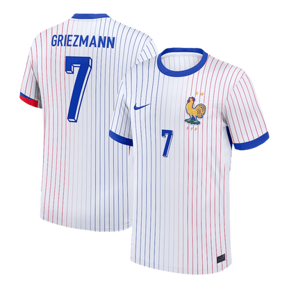 Camisola de futebol GRIEZMANN #7 França Fora Camisola personalizada 2024