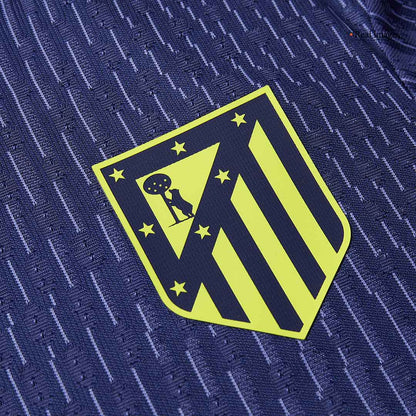 Versão do Jogador SØRLOTH #9 Atletico Madrid Fora Futebol Camisas 2025/26 Marinha