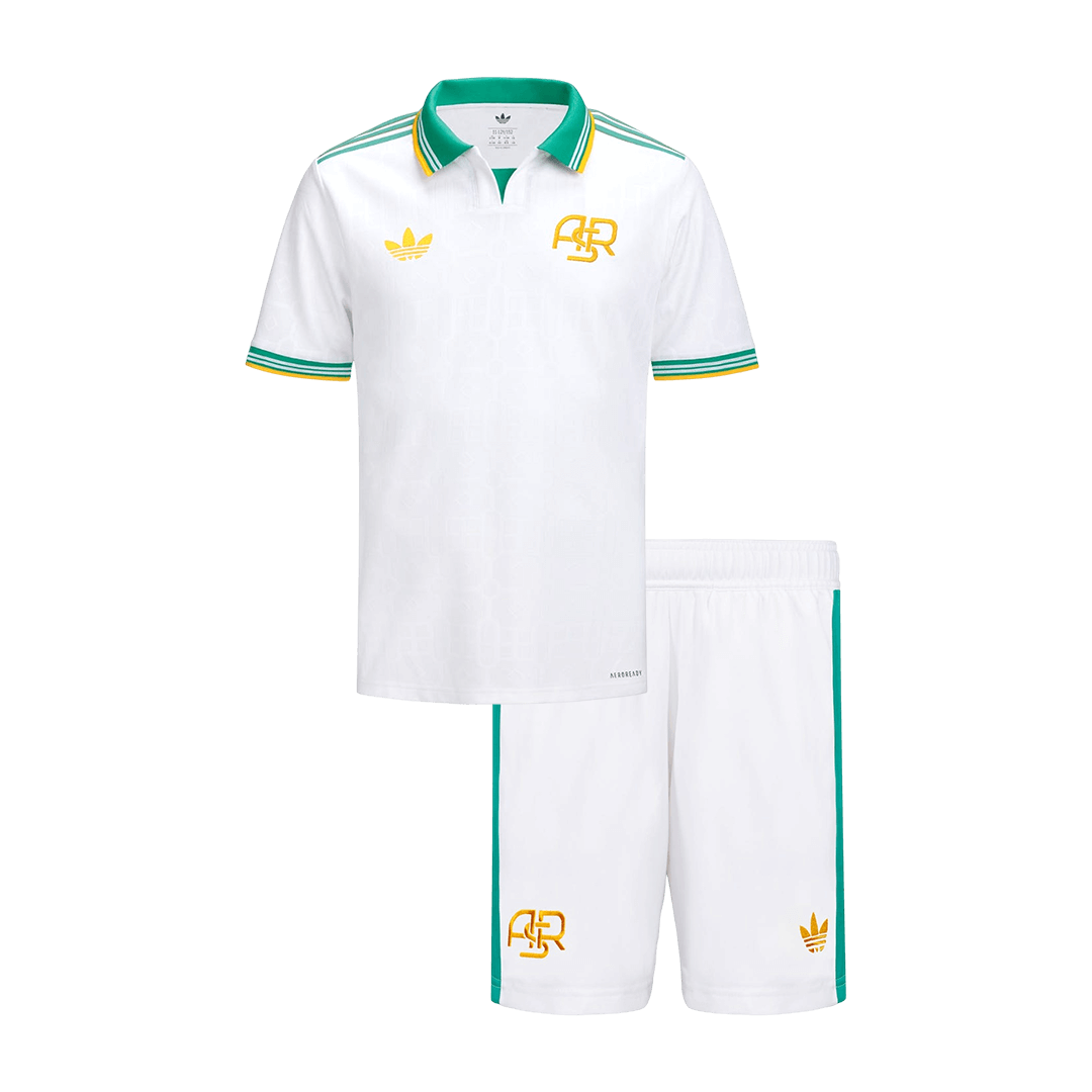 Roma Infantil 
 Terceira Futebol Camisa Conjunto (Camisa+Shorts) 2025/26 Branco