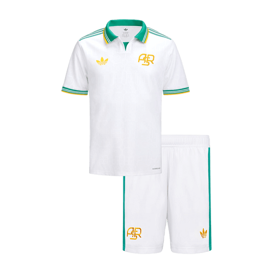 Roma Infantil 
 Terceira Futebol Camisa Conjunto (Camisa+Shorts) 2025/26 Branco