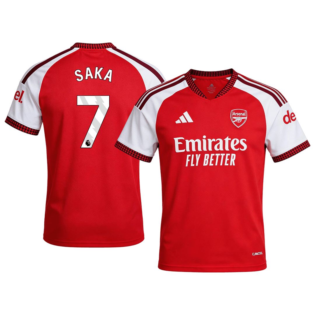 SAKA #7 Arsenal Casa Camisa 2026/27 Vermelho