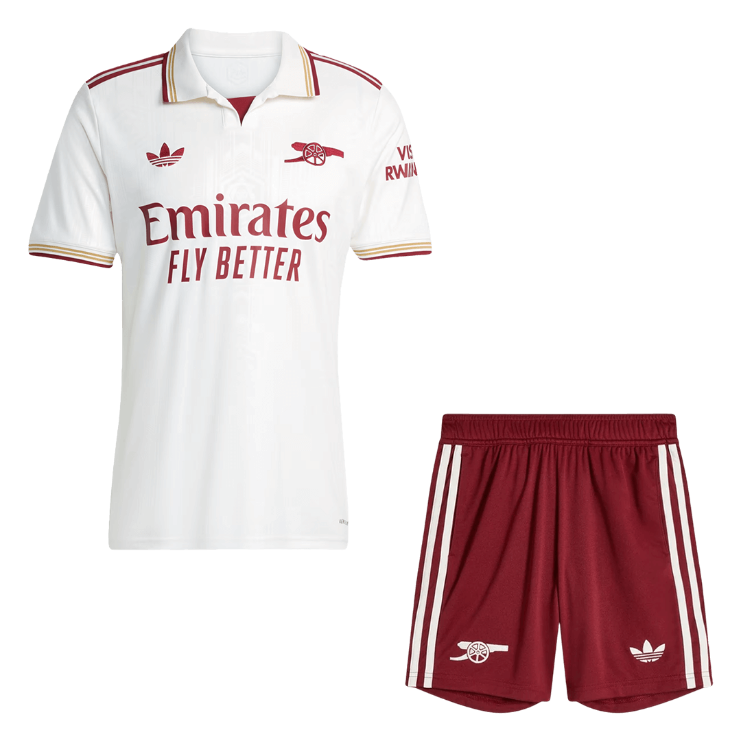 Arsenal Terceira Camisa Conjunto(Camisa+Calções) 2025/26 Branco