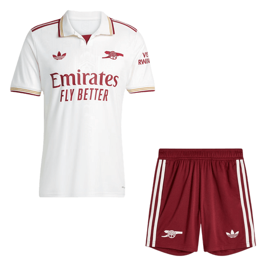 Arsenal Terceira Camisa Conjunto(Camisa+Calções) 2025/26 Branco