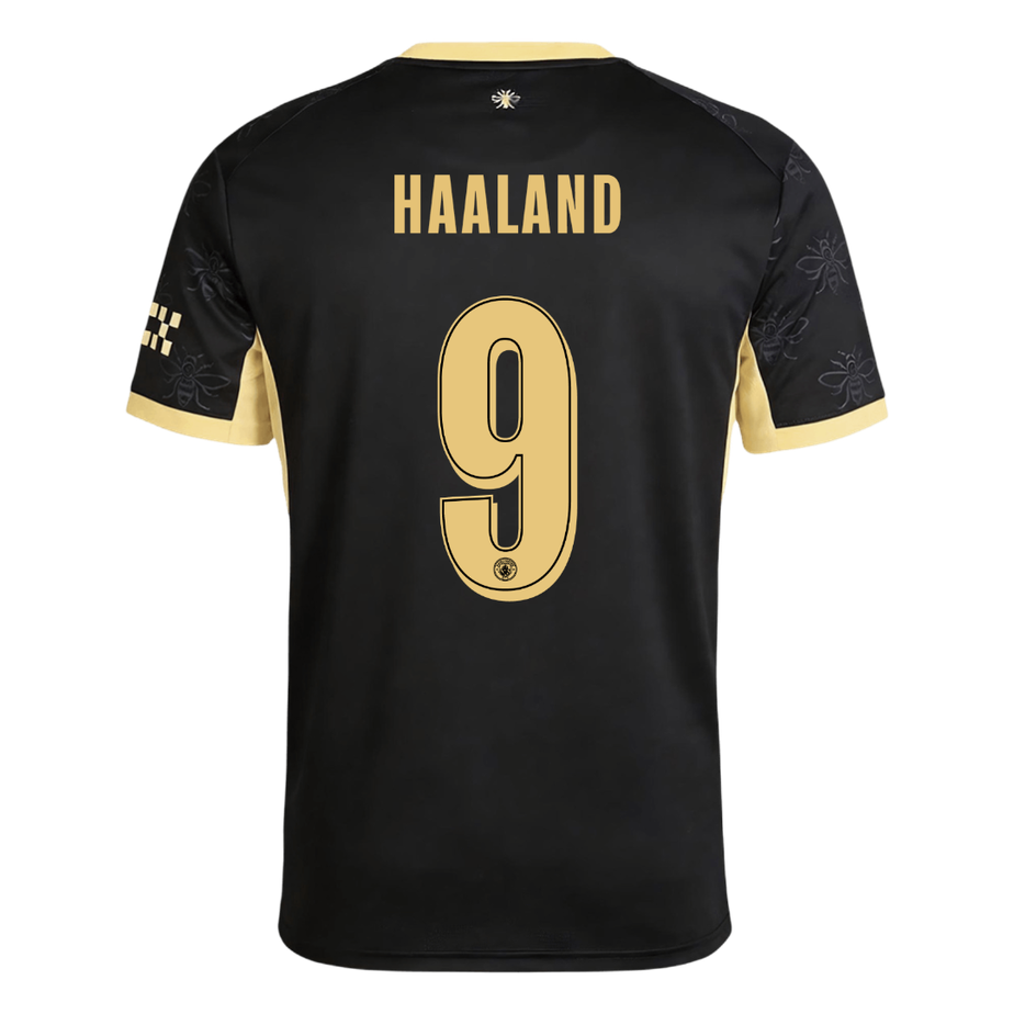 HAALAND #9 Manchester City Fora Camisa 2026/27 Preto UCL