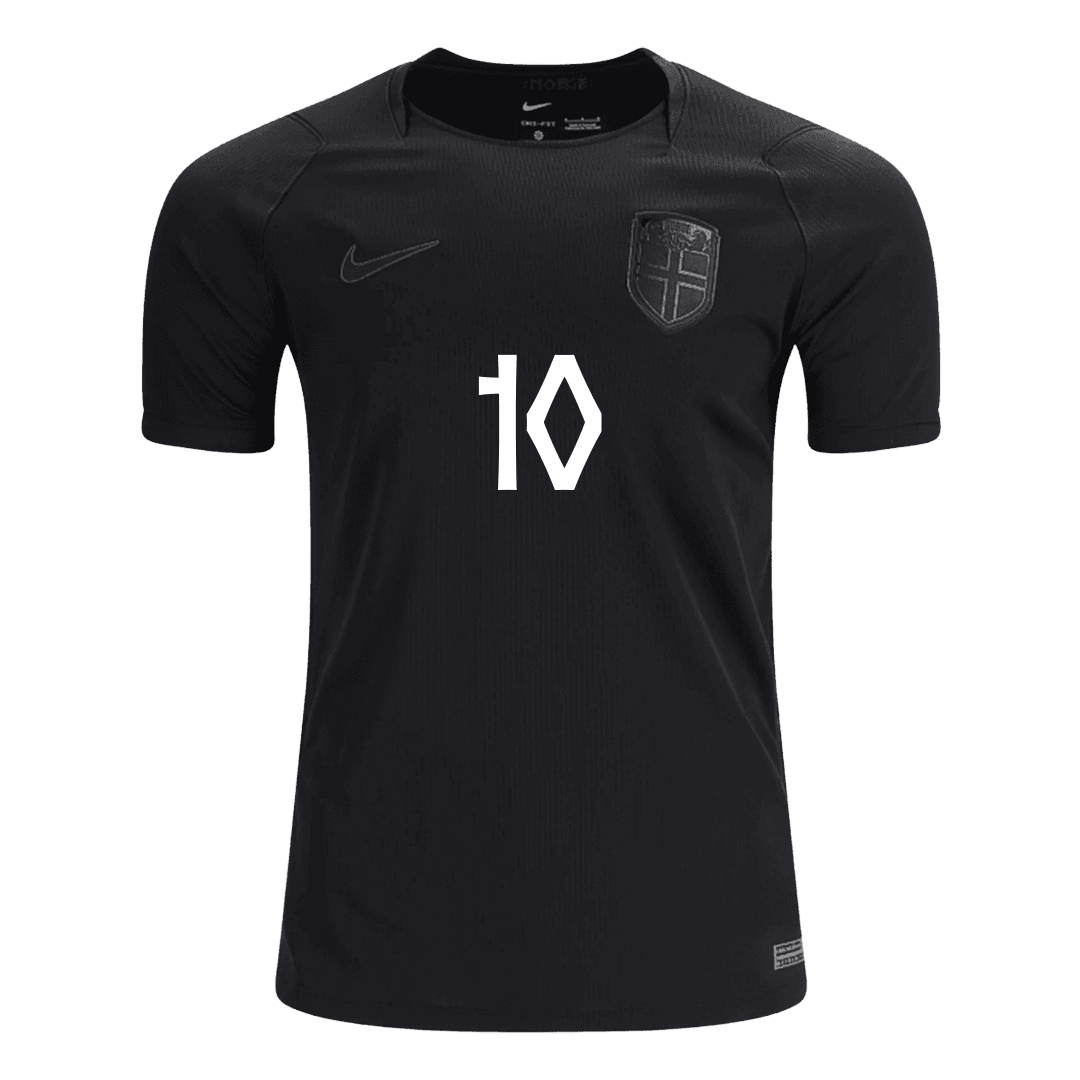 ØDEGAARD #10 Norway Fora Copa do Mundo Camisa 2026 Preto