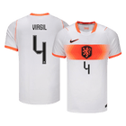 VIRGIL #4 Netherlands Fora Copa do Mundo Camisa 2026 Branco