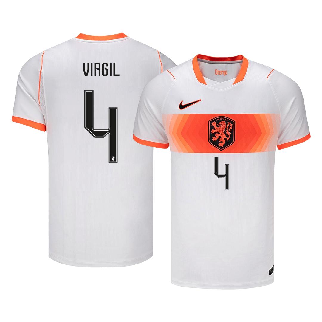 VIRGIL #4 Netherlands Fora Copa do Mundo Camisa 2026 Branco