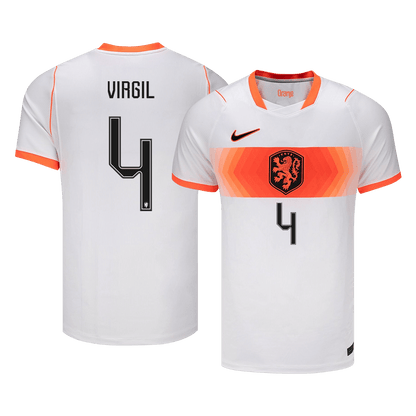 VIRGIL #4 Netherlands Fora Copa do Mundo Camisa 2026 Branco