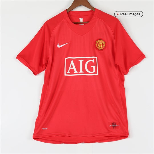 Custom Manchester United Home Soccer Jersey RONALDO #7 2007/08