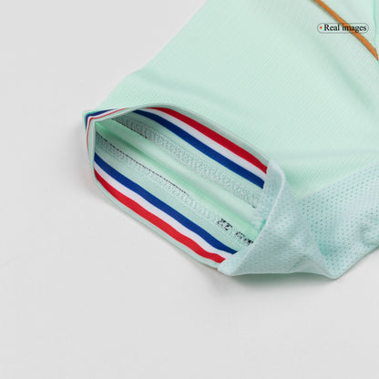 France Infantil Fora Copa do Mundo Futebol Camisa Conjunto (Camisa+Shorts) 2026 Verde - camisola de futebol para - imagem 7