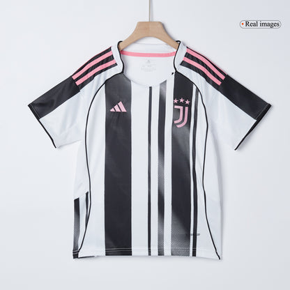 Juventus Infantil Casa Futebol Camisa Conjunto (Camisa + Calção + Meias) 2025/26