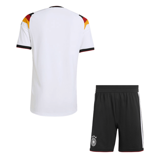 Germany Casa Copa do Mundo Camisa Conjunto(Camisa+Calções) 2026 Branco - camisola de futebol para adeptos em