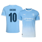 Versão do Jogador CHERKI #10 Manchester City Casa Futebol Camisas 2026/27 Azul - UCL