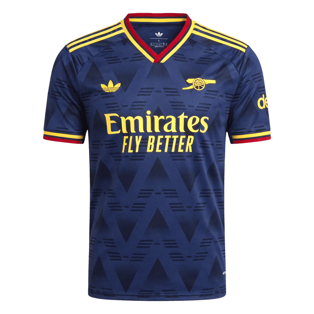 Versão do Jogador SAKA #7 Arsenal Fora Futebol Camisas 2026/27 Marinha