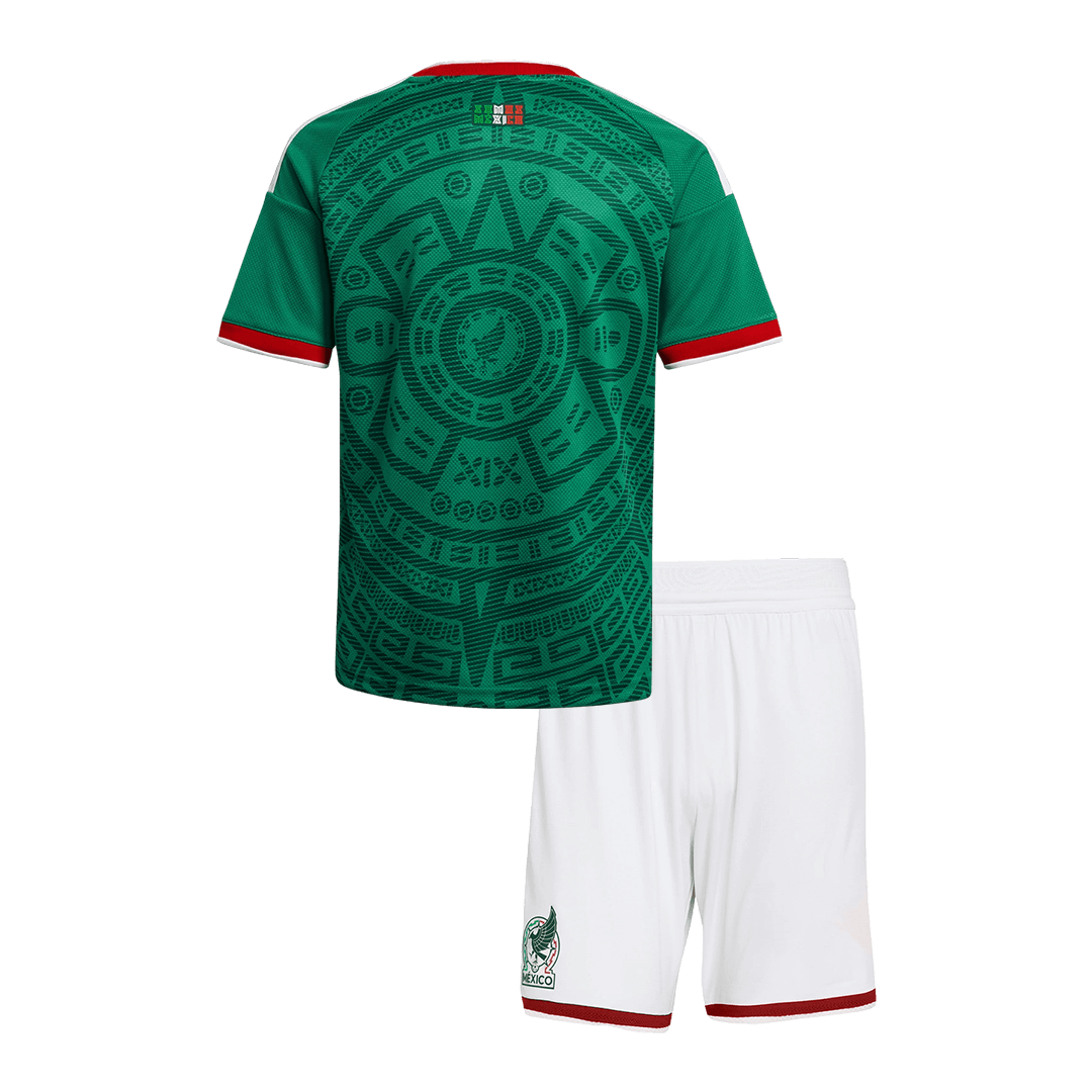 Mexico Infantil 
 Casa Futebol Camisa Conjunto (Camisa+Shorts) 2025/26 Verde