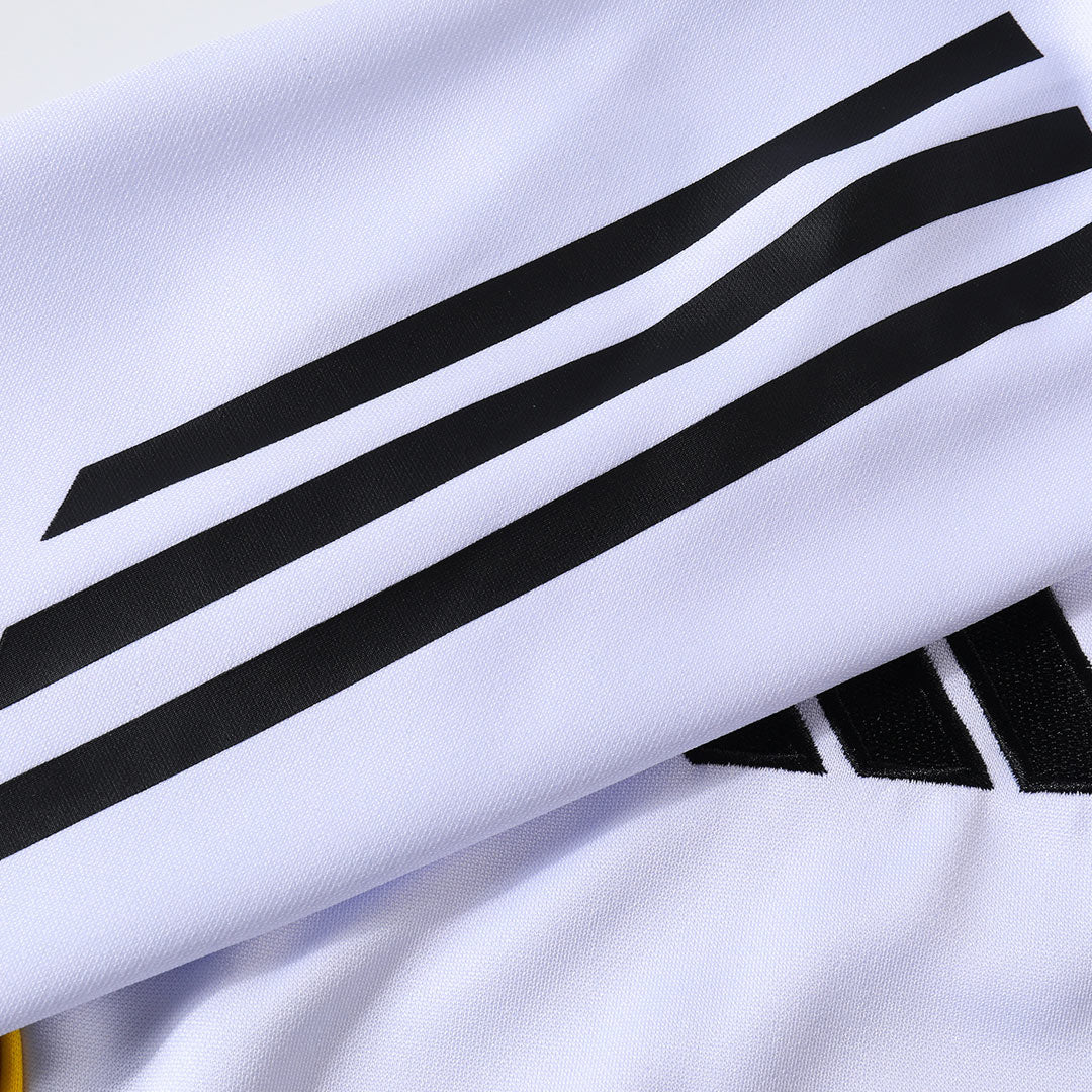 Real Madrid Zíper Moletom Conjunto (Top+Calças) 2025/26 Branco