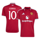CUNHA #10 Manchester United Casa Camisa 2026/27 Vermelho UCL