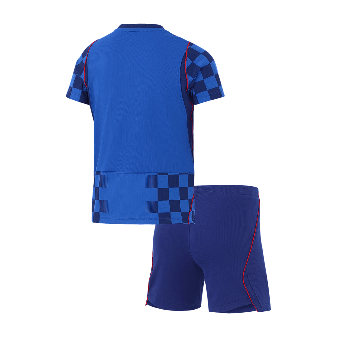 Croatia Infantil Fora Copa do Mundo Futebol Camisa 2026 Azul - camisola de futebol para adeptos em - imagem 2