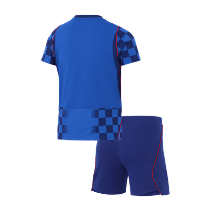 Croatia Infantil Fora Copa do Mundo Futebol Camisa 2026 Azul - camisola de futebol para adeptos em - imagem 2