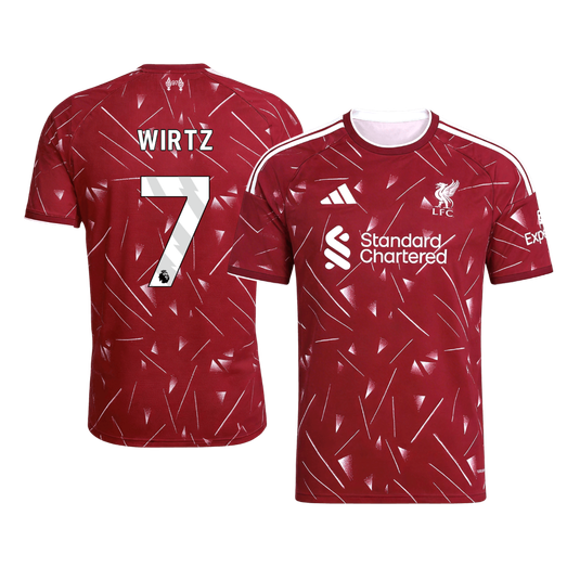 【Super Qualidade】WIRTZ #7 Liverpool
 Casa Futebol Camisa 2026/27 Vermelho