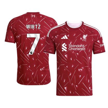 【Super Qualidade】WIRTZ #7 Liverpool
 Casa Futebol Camisa 2026/27 Vermelho