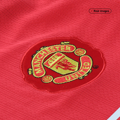 Camiseta de fútbol retro local del Manchester United 2007/08
