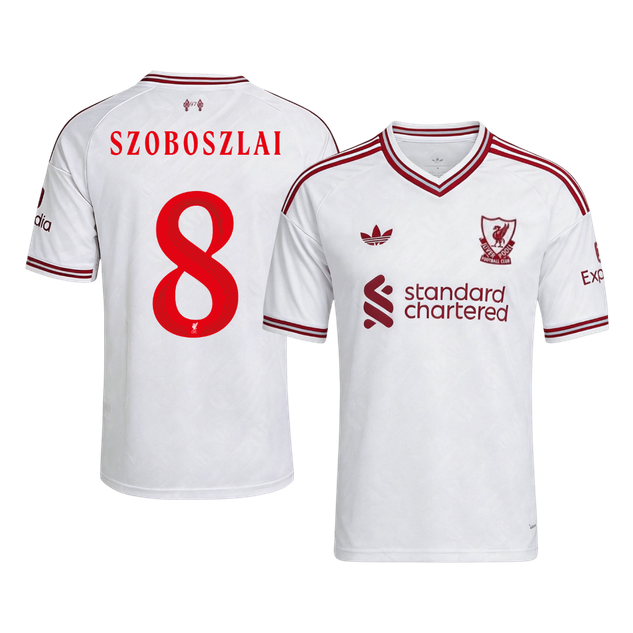 SZOBOSZLAI #8 Liverpool Fora Camisa 2026/27 Branco UCL