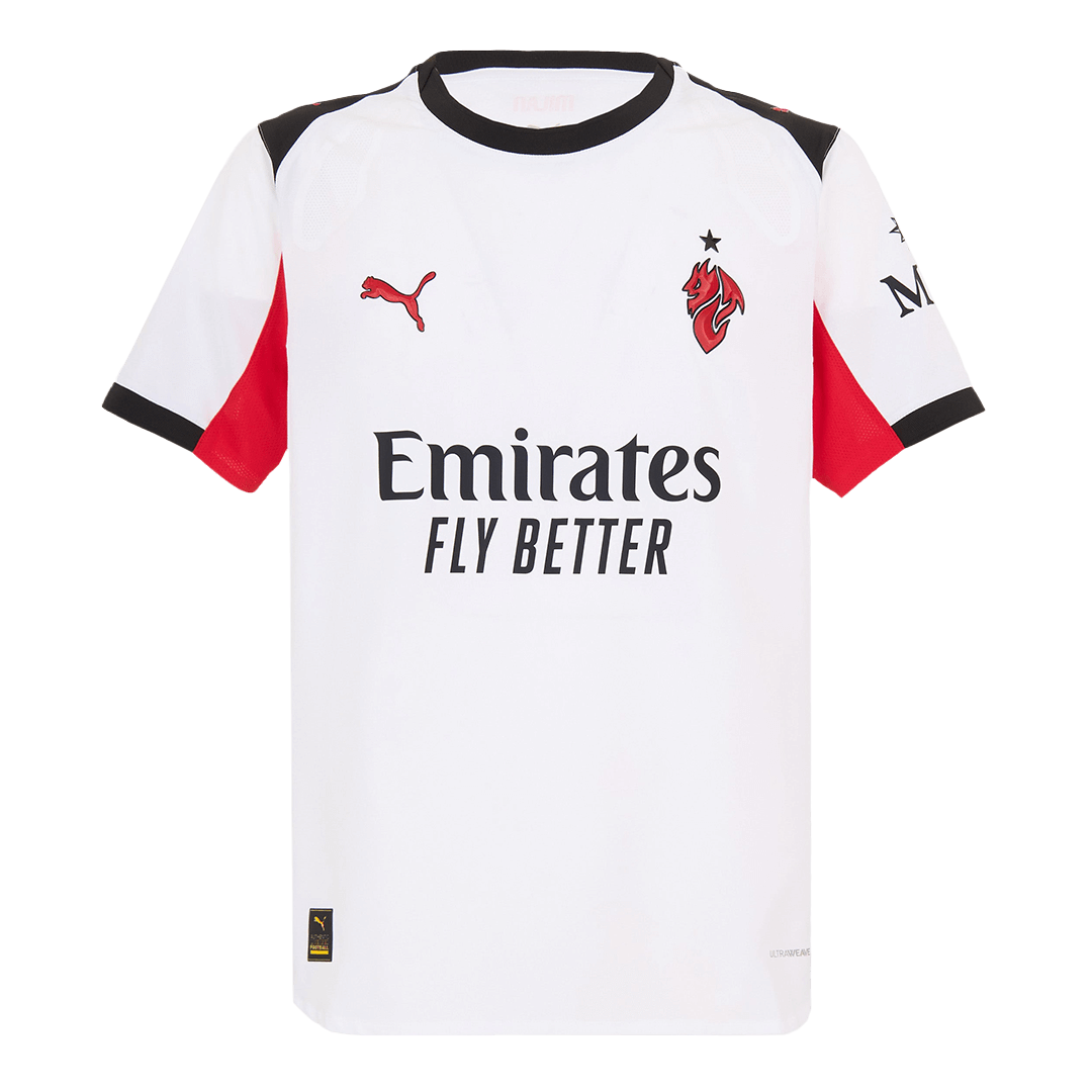 Autêntico FOFANA #19 AC Milan Fora Futebol Camisas 2025/26 Branco