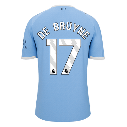 【Super Qualidade】DE BRUYNE #17 Manchester City
 Casa Futebol Camisa 2025/26 Azul