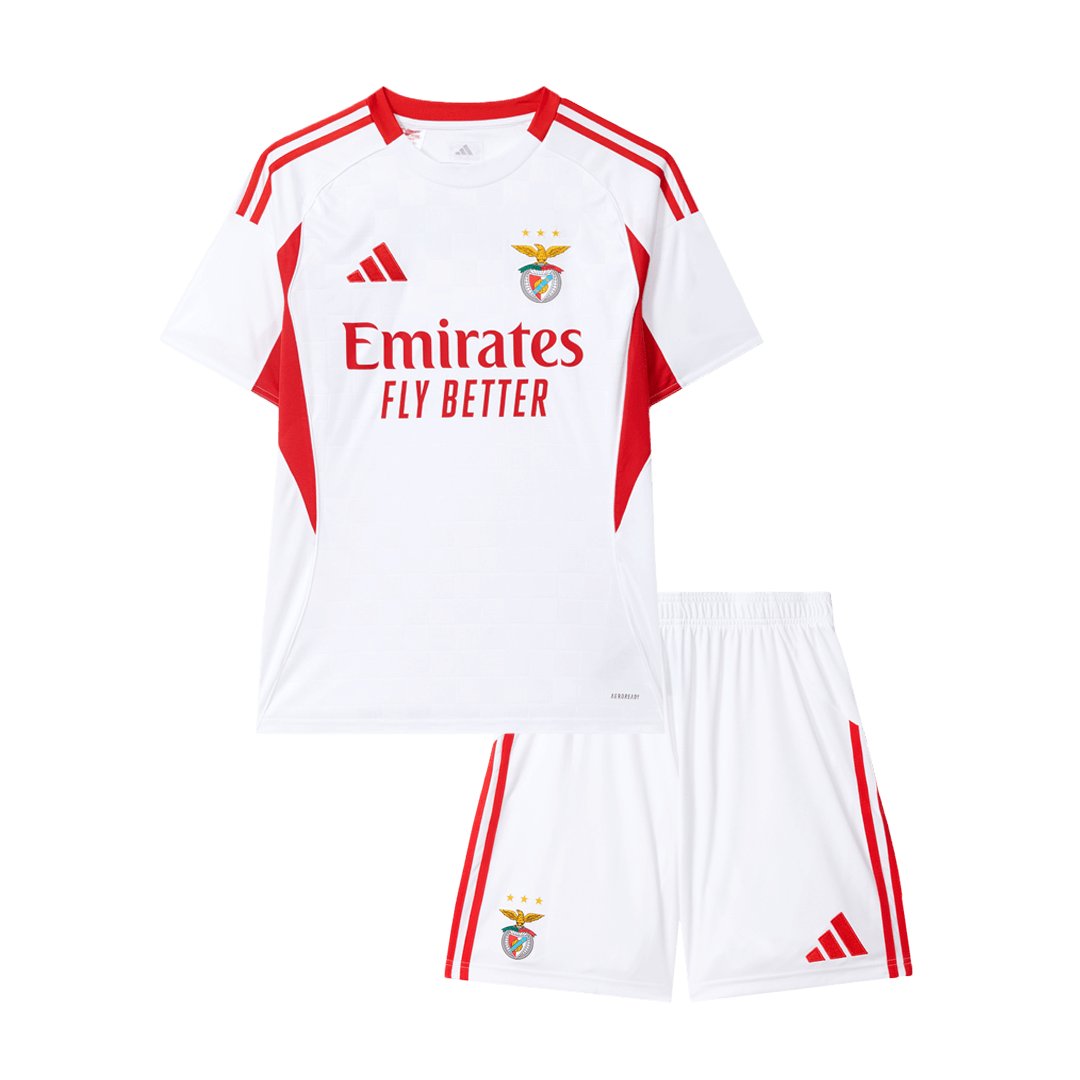 Benfica Infantil Fora Terceira 2025/26 Branco