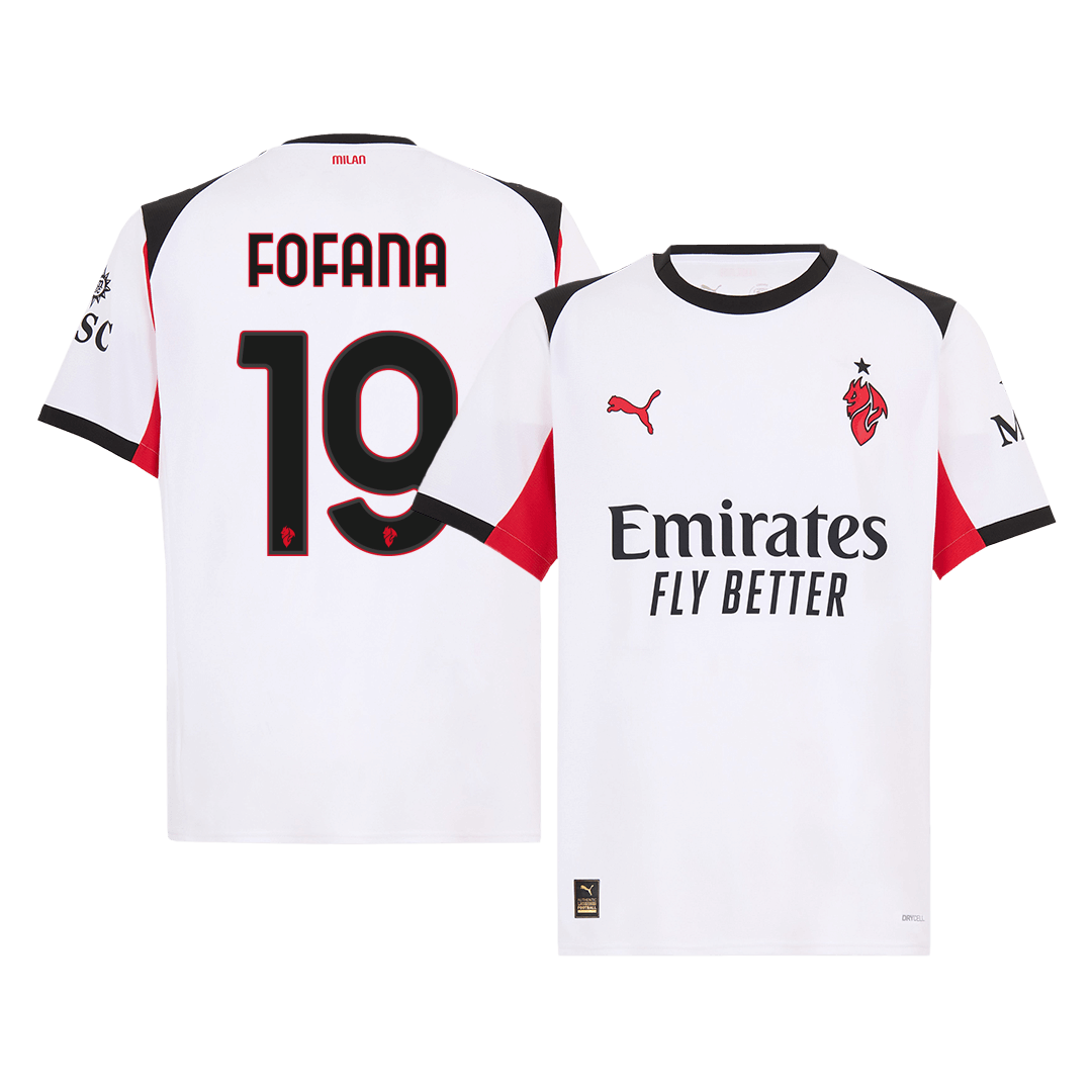 FOFANA #19 AC Milan Fora Camisa 2025/26 Branco