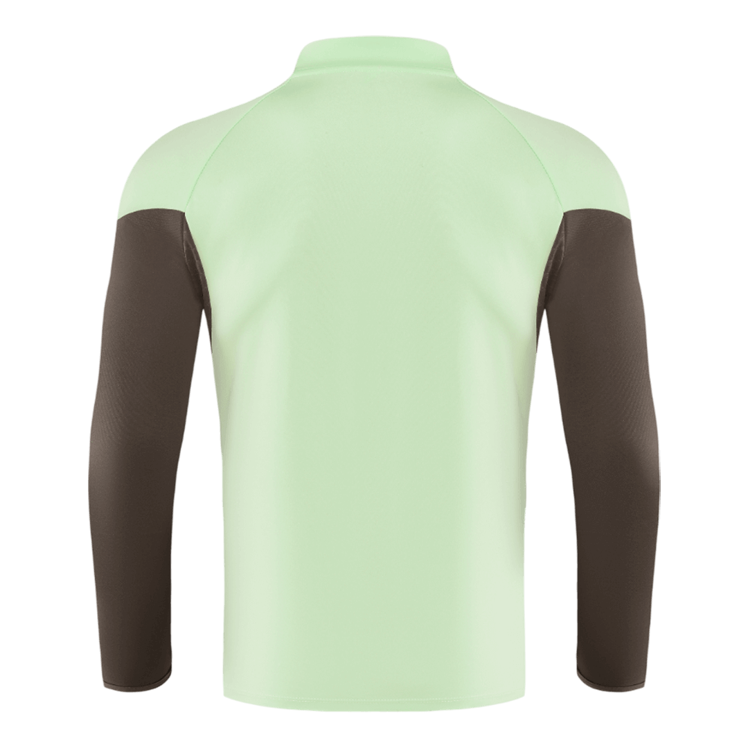 Real Madrid Zíper Moletom Conjunto (Top+Calças) 2025/26 Verde