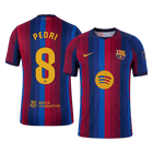 Versão do Jogador PEDRI #8 Barcelona Casa Futebol Camisas 2026/27
