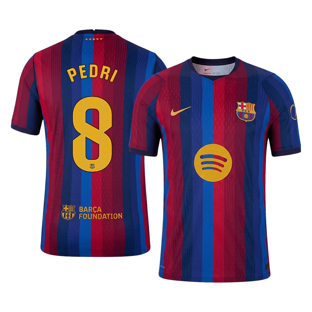 Versão do Jogador PEDRI #8 Barcelona Casa Futebol Camisas 2026/27