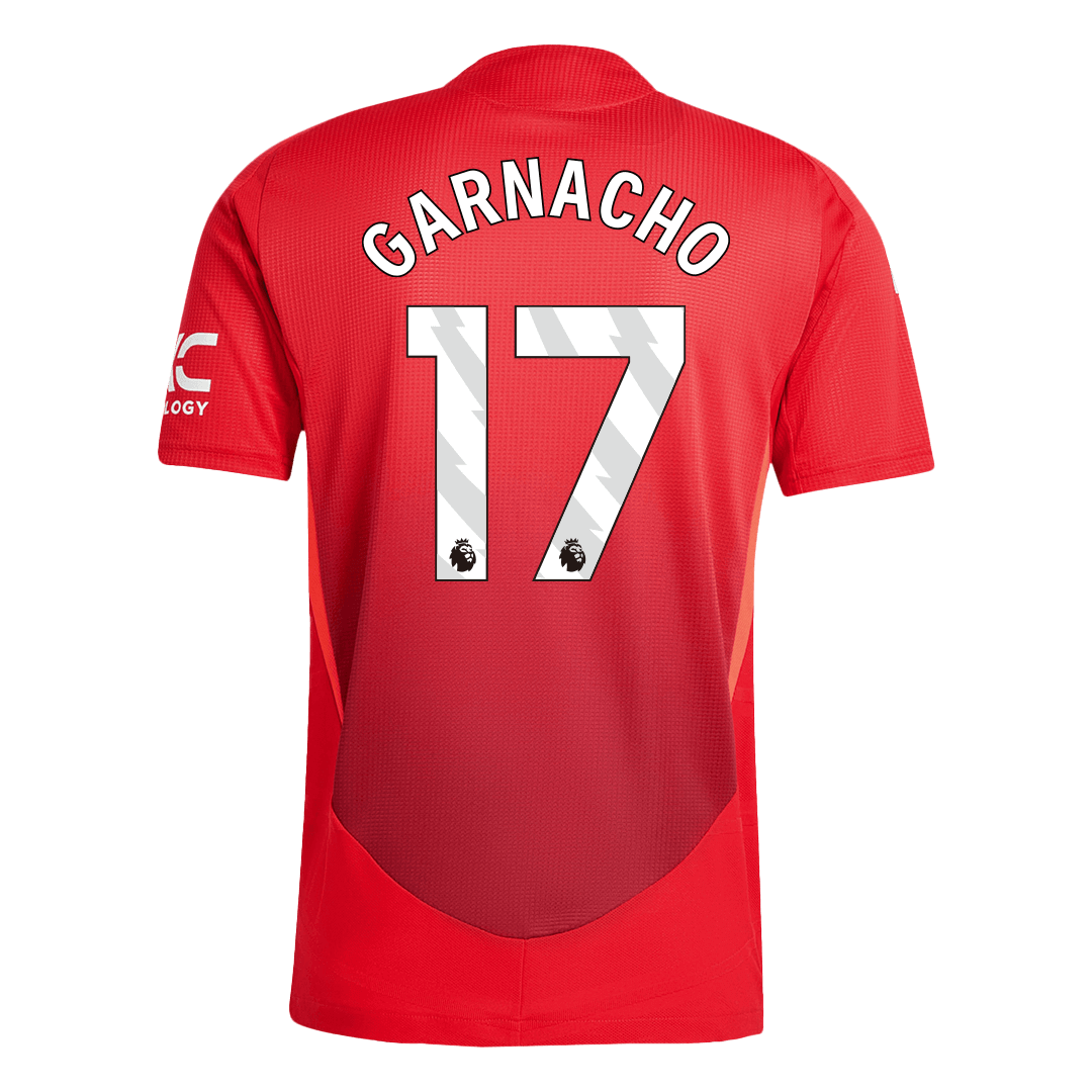 GARNACHO #17 Manchester United Home 2024/25 Authentic Football Shirt