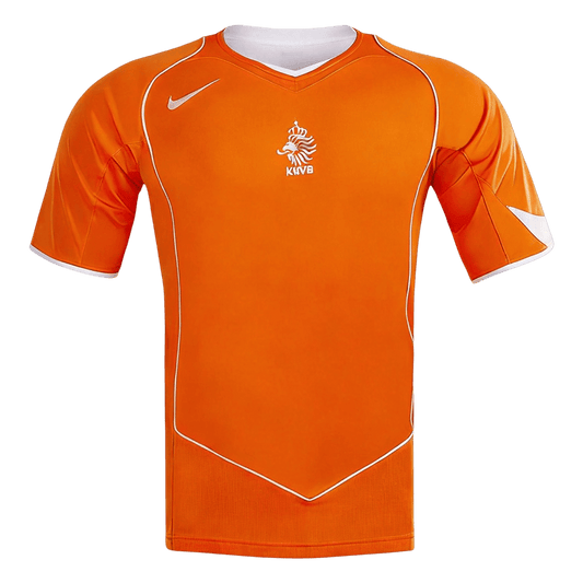 Retrô Netherlands Casa Camisa 2004 Laranja