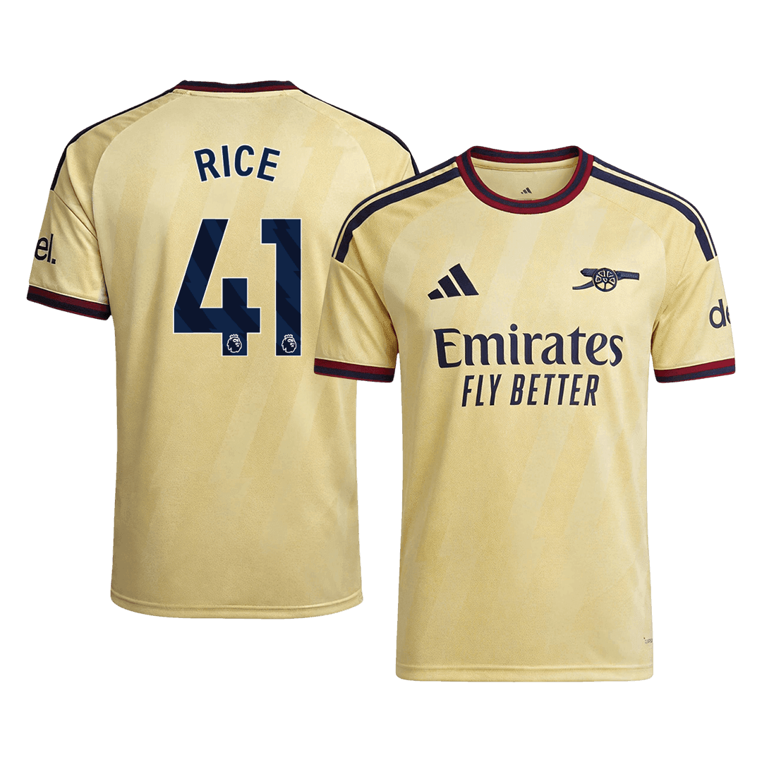 Versão do Jogador RICE #41 Arsenal Terceira Futebol Camisas 2026/27 Amarelo